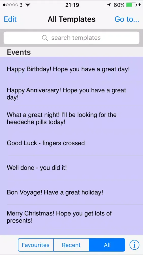 txt Templates Screenshots