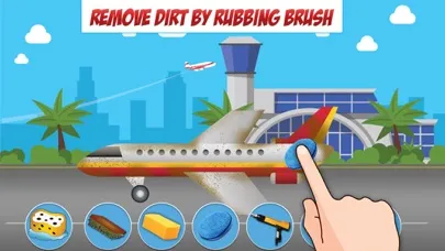 Capturas de tela do Aircraft Washing Simulation