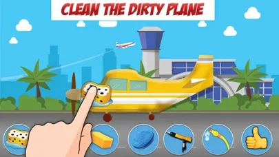 Capturas de tela do Aircraft Washing Simulation