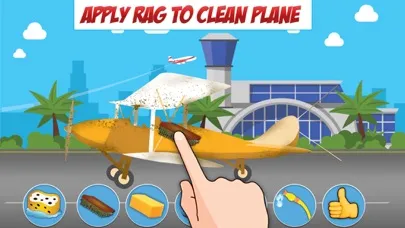 Capturas de tela do Aircraft Washing Simulation