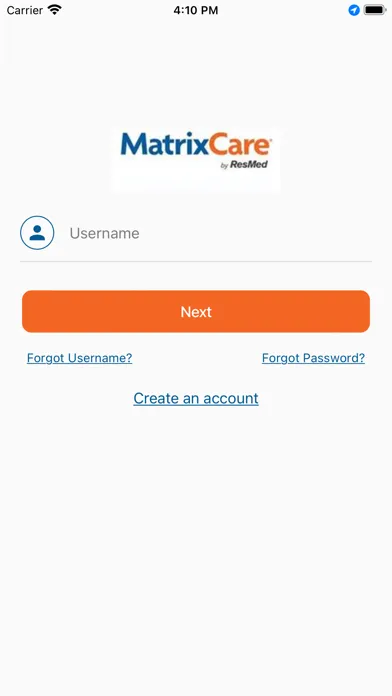 Ảnh chụp màn hình của MatrixCare Link