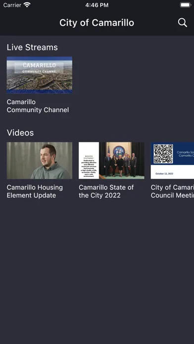 Captures d'écran de Camarillo Community Channel