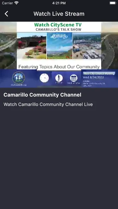 Captures d'écran de Camarillo Community Channel