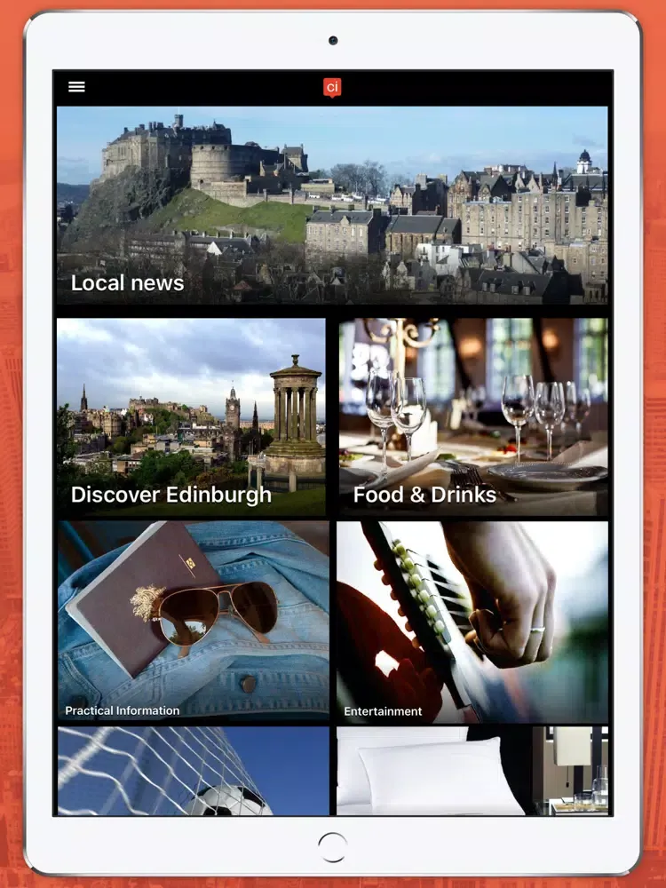 Edinburgh App iPad  スクリーンショット
