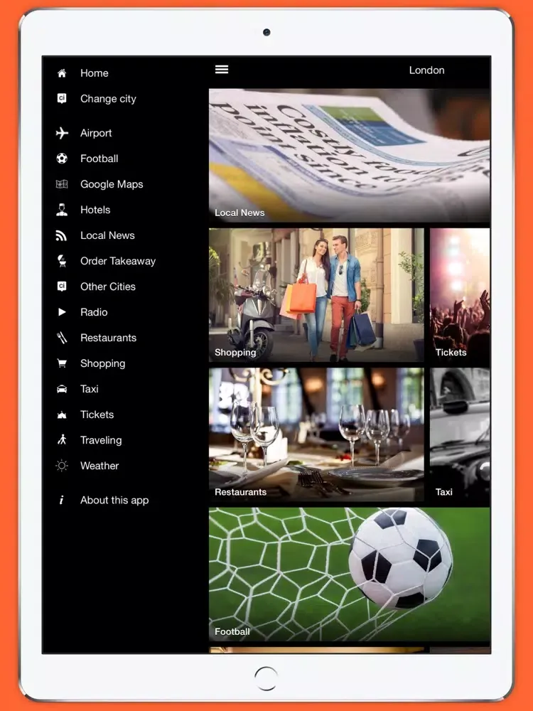 Ảnh chụp màn hình của Southend-on-Sea App iPad 