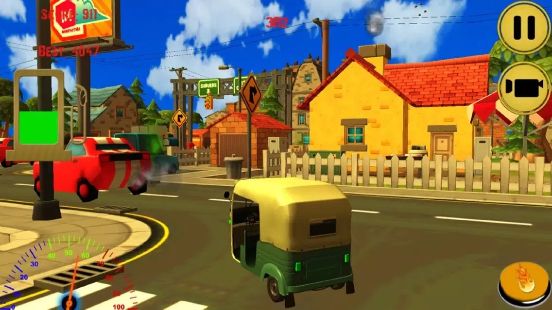 Tangkapan layar City Auto Rickshaw Drive