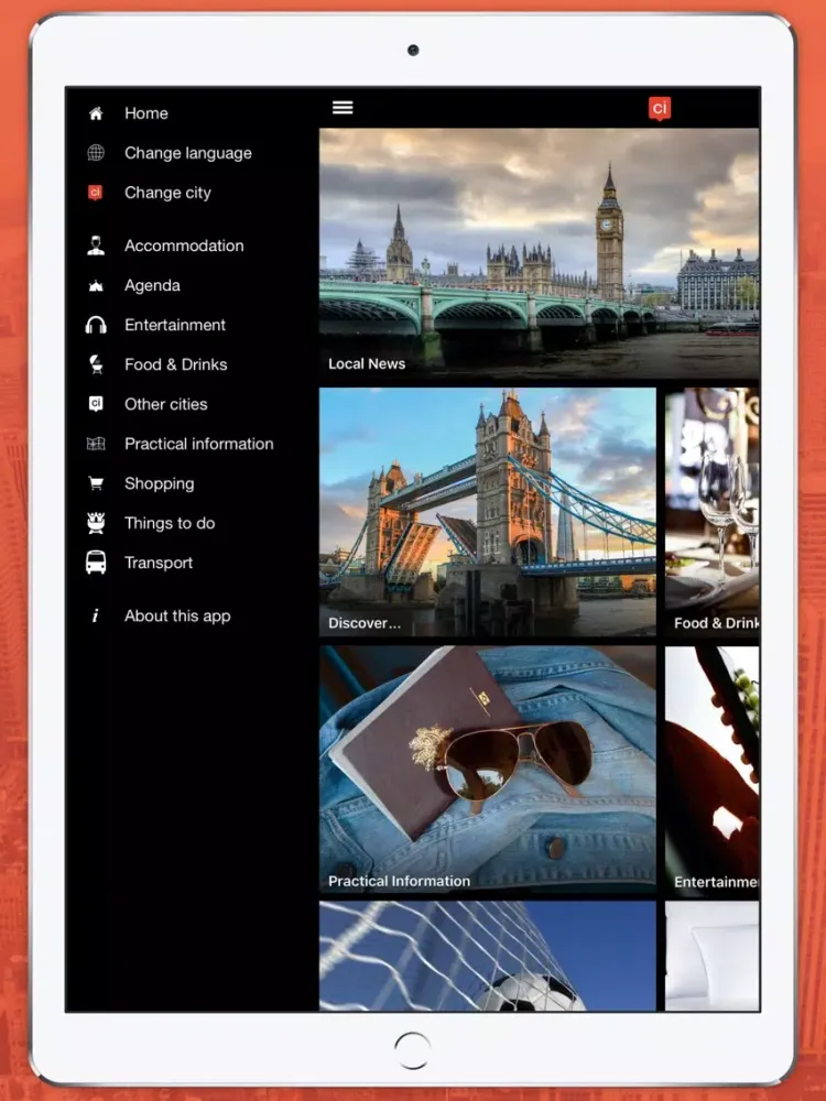 Tangkapan skrin Hackney App iPad 