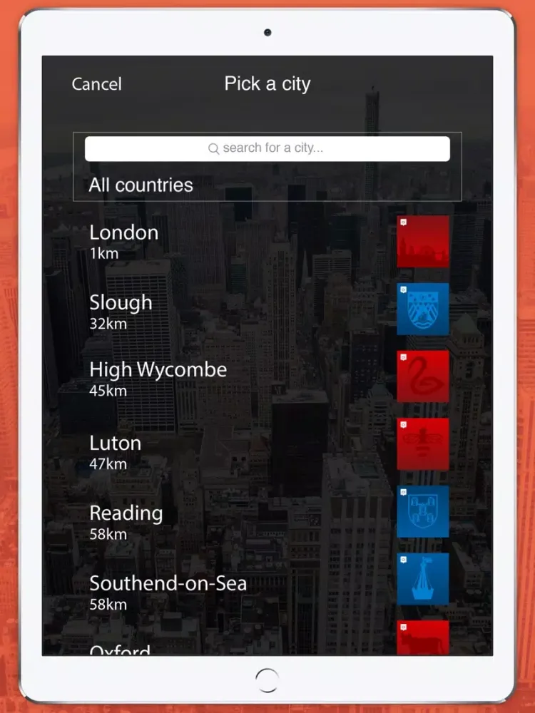 Tangkapan skrin Hackney App iPad 