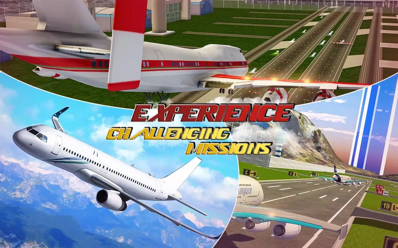 Airplane Flight Pilot Game Screenshots