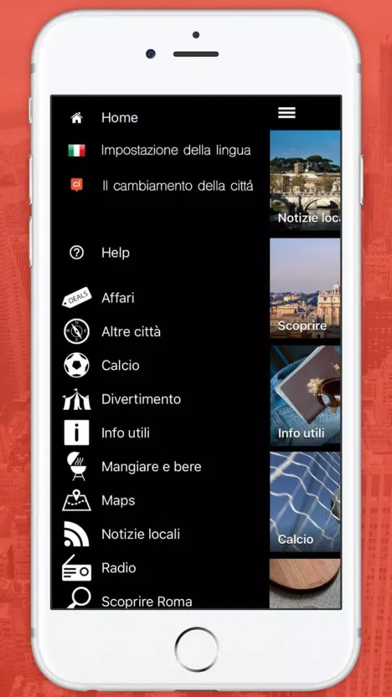 Capturas de tela do Taranto
