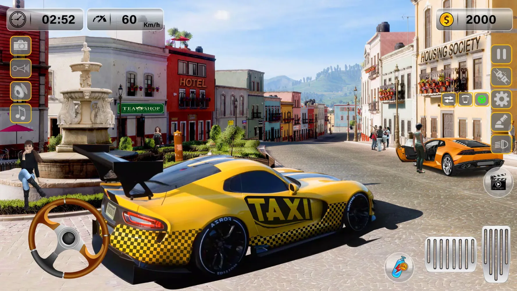 Ảnh chụp màn hình của City Taxi Auto Racer Taxi Game