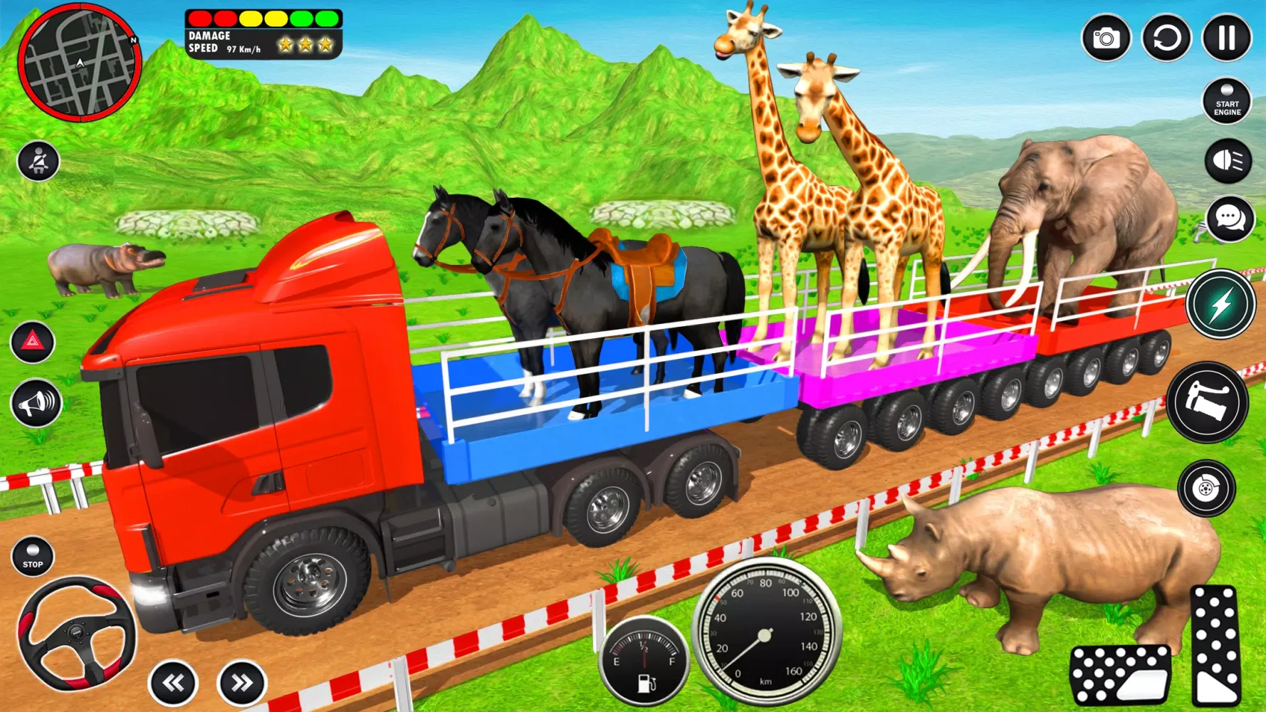 Animal Transport Truck Game 3D Screenshots