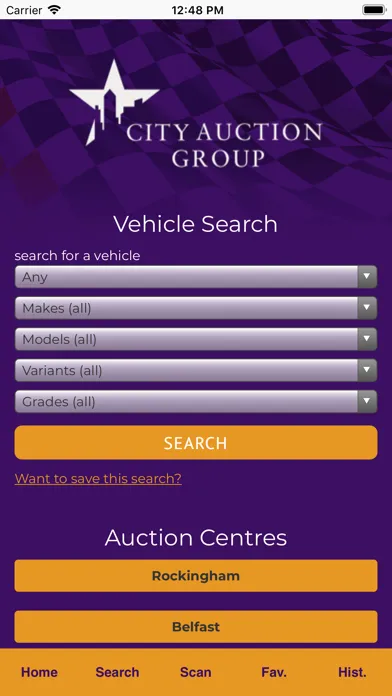 Capturas de tela do City Auction Group