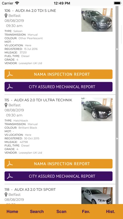 Capturas de tela do City Auction Group