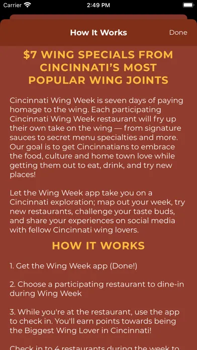 Cincinnati Wing Week应用截图