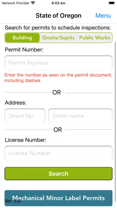 Oregon ePermitting App Screenshots