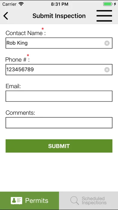 Palo Alto Inspection Request سکرین شاٹس