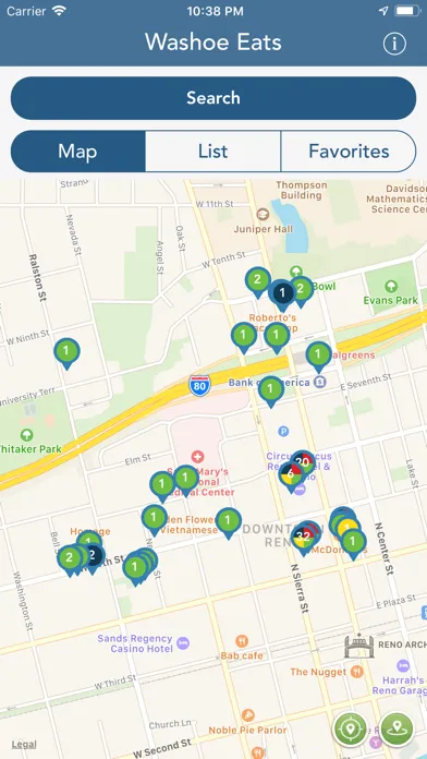 Washoe Eats Screenshots