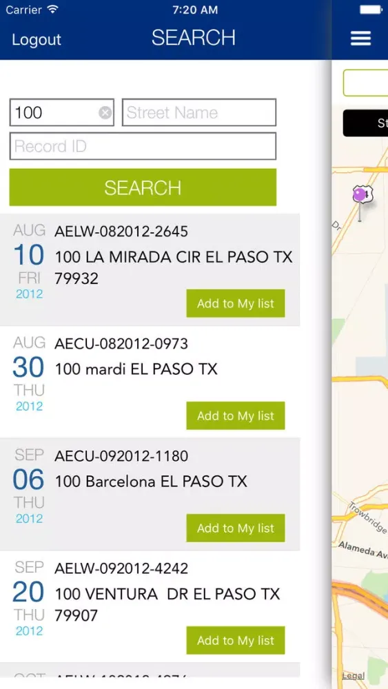 El Paso Container App سکرین شاٹس