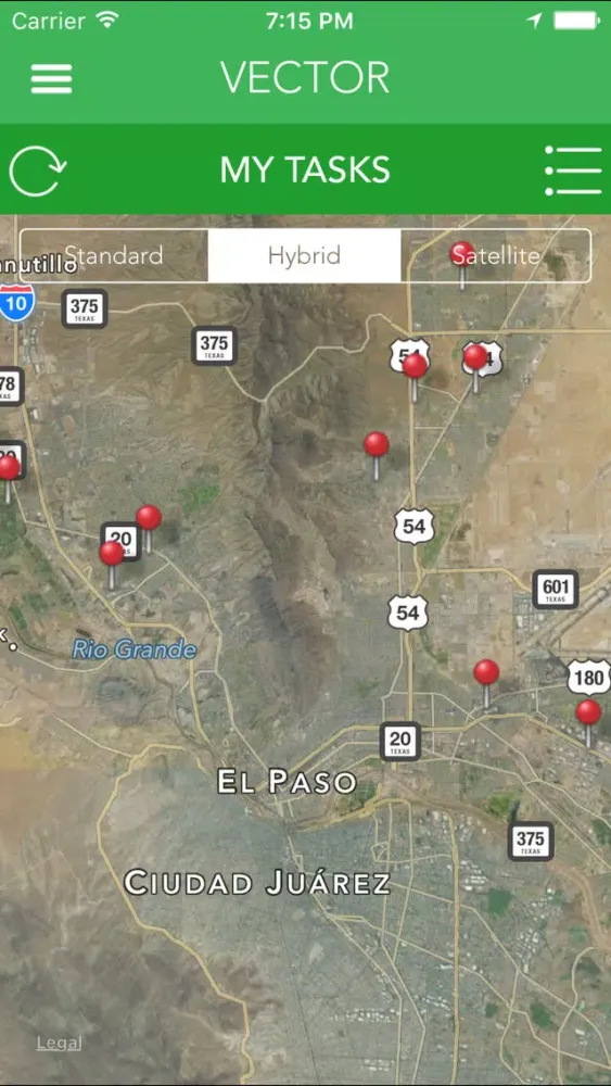 Скриншоты El Paso Vector Control Mobile App