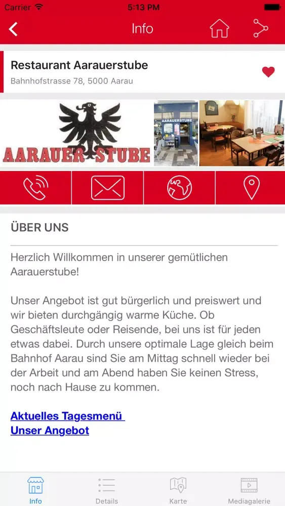 Ảnh chụp màn hình của Aarau