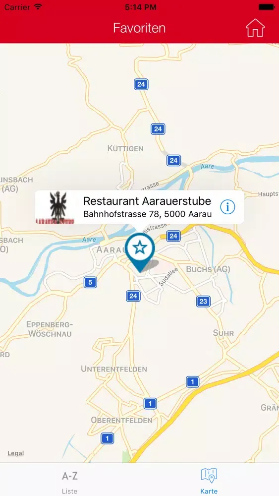 Ảnh chụp màn hình của Aarau