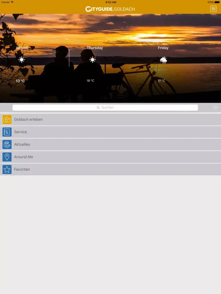 Capturas de pantalla de Goldach App iPad 