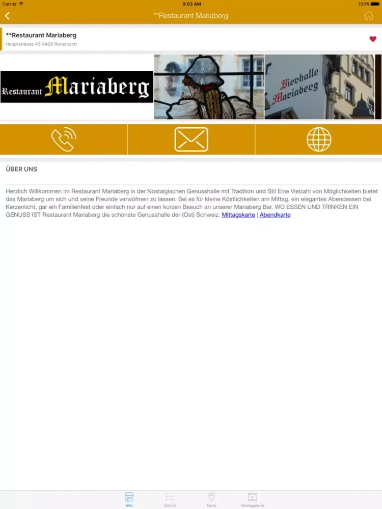 Capturas de pantalla de Goldach App iPad 