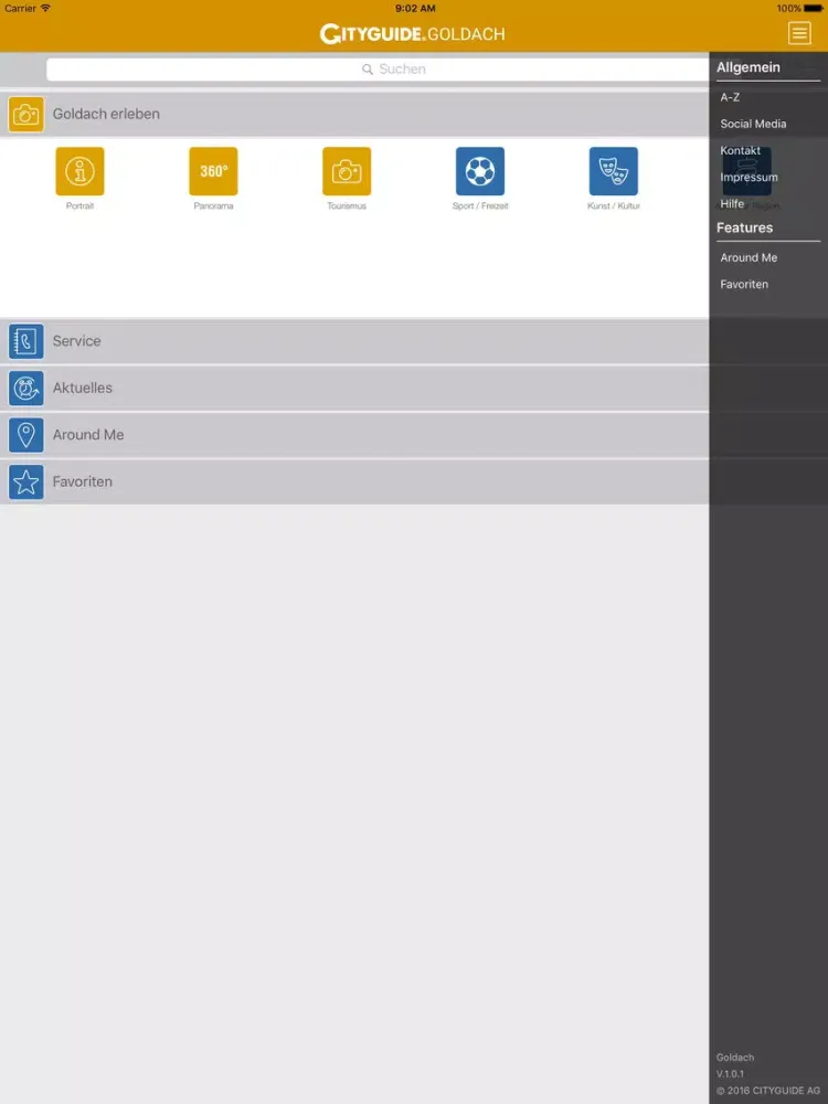 Capturas de pantalla de Goldach App iPad 