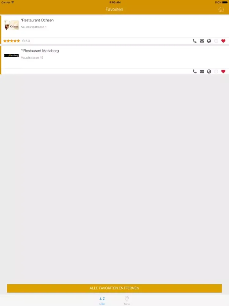 Capturas de pantalla de Goldach App iPad 