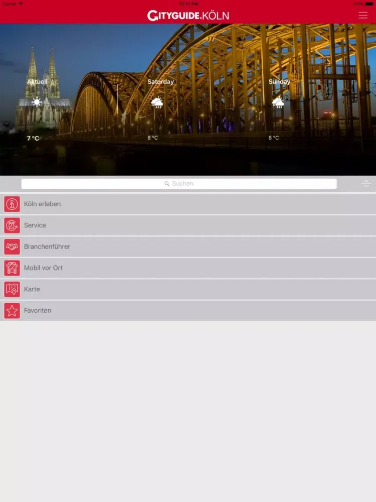 Köln App iPad  Screenshots