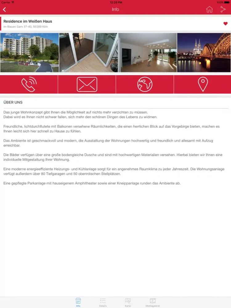 Köln App iPad  Screenshots