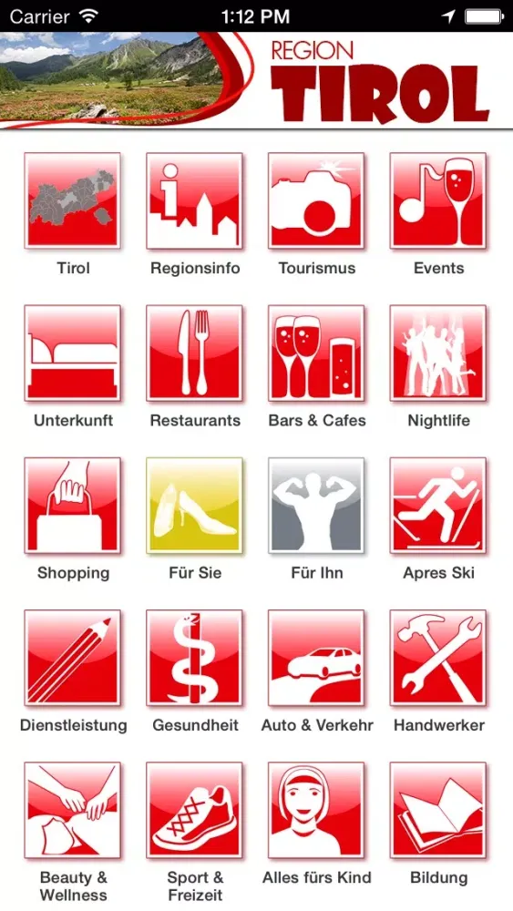 Capturas de pantalla de Tirol App