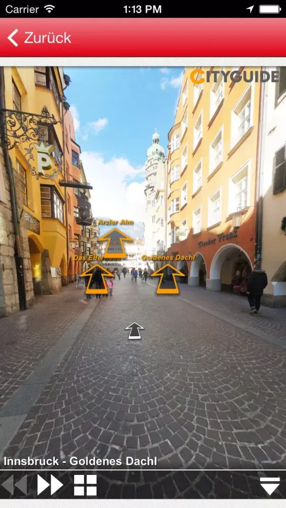 Capturas de pantalla de Tirol App