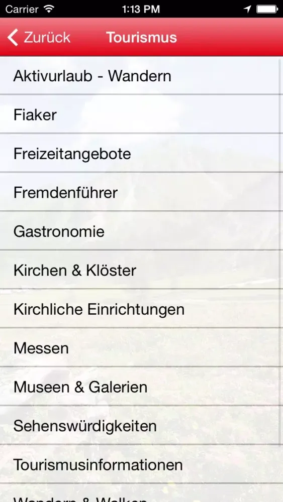 Capturas de pantalla de Tirol App