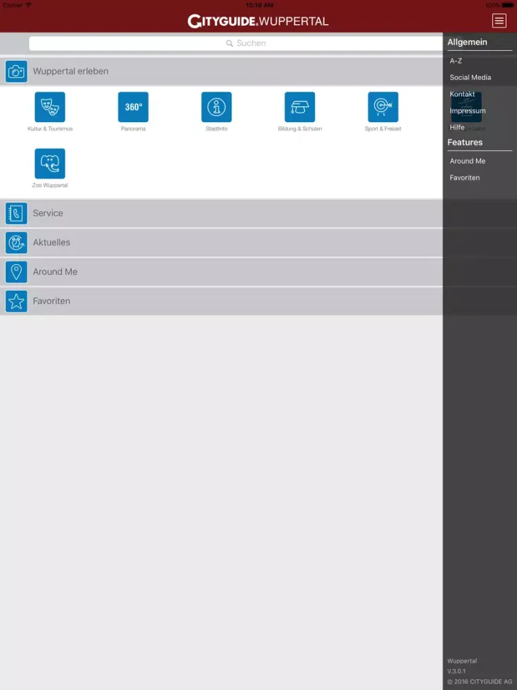 Wuppertal App iPad 应用截图