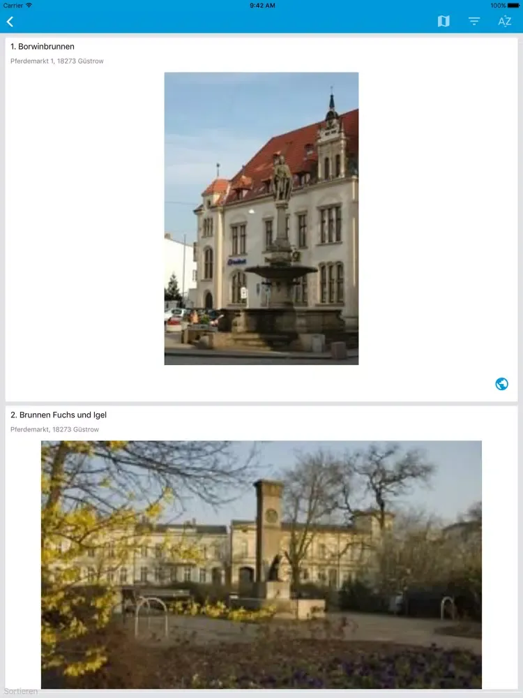 Zrzuty ekranu Güstrow iPad 