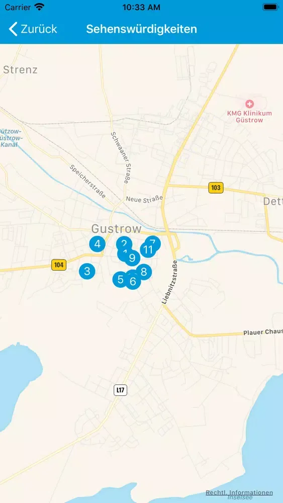 Zrzuty ekranu Güstrow
