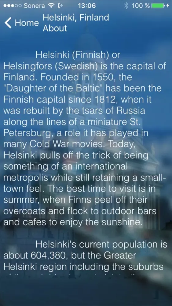 Helsinki - City Guide Ekran Görüntüleri