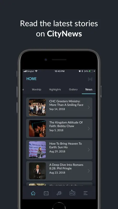 ภาพหน้าจอของ The CHC App