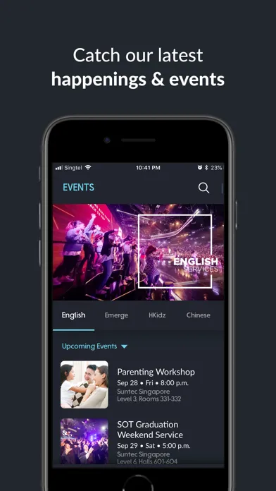 ภาพหน้าจอของ The CHC App