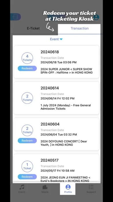 Скриншоты Cityline Ticketing
