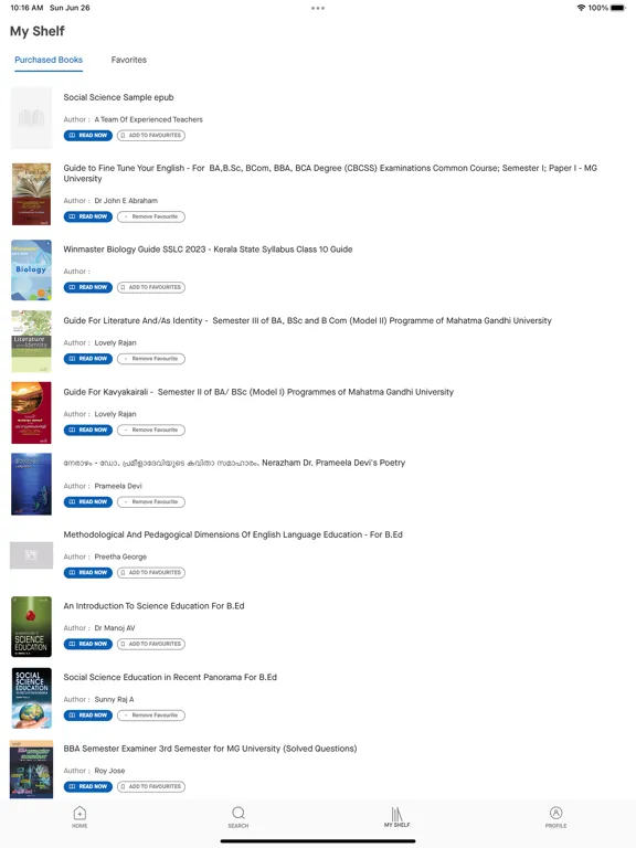 Capturas de tela do Saradhi Ebooks iPad 