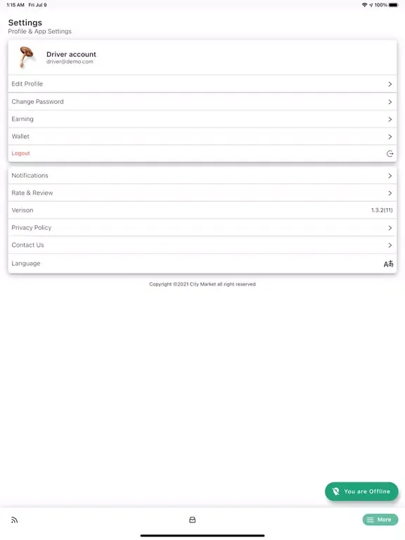 Capturas de tela do Gett. Rider iPad 