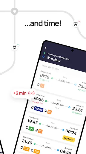 Zrzuty ekranu Jakdojade: public transport