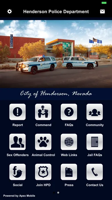 Captures d'écran de Henderson Police Department