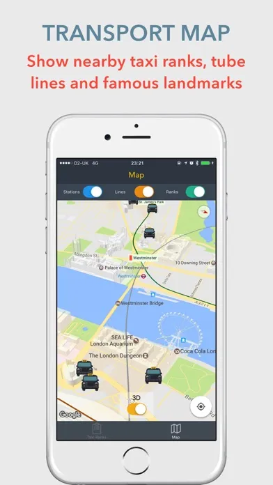 Ảnh chụp màn hình của Taxi Ranks London