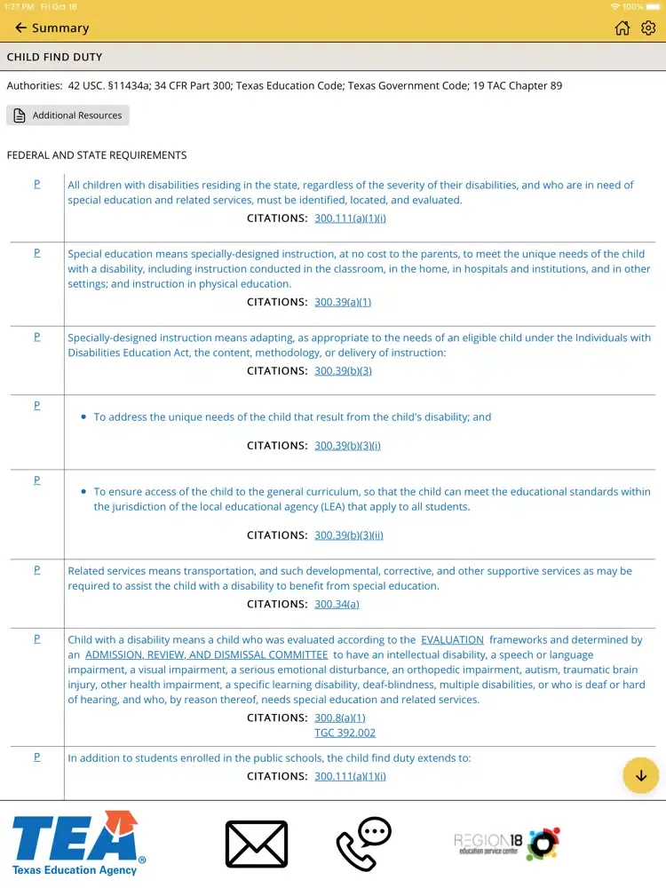 Captures d'écran de Legal Framework--SpEd iPad 