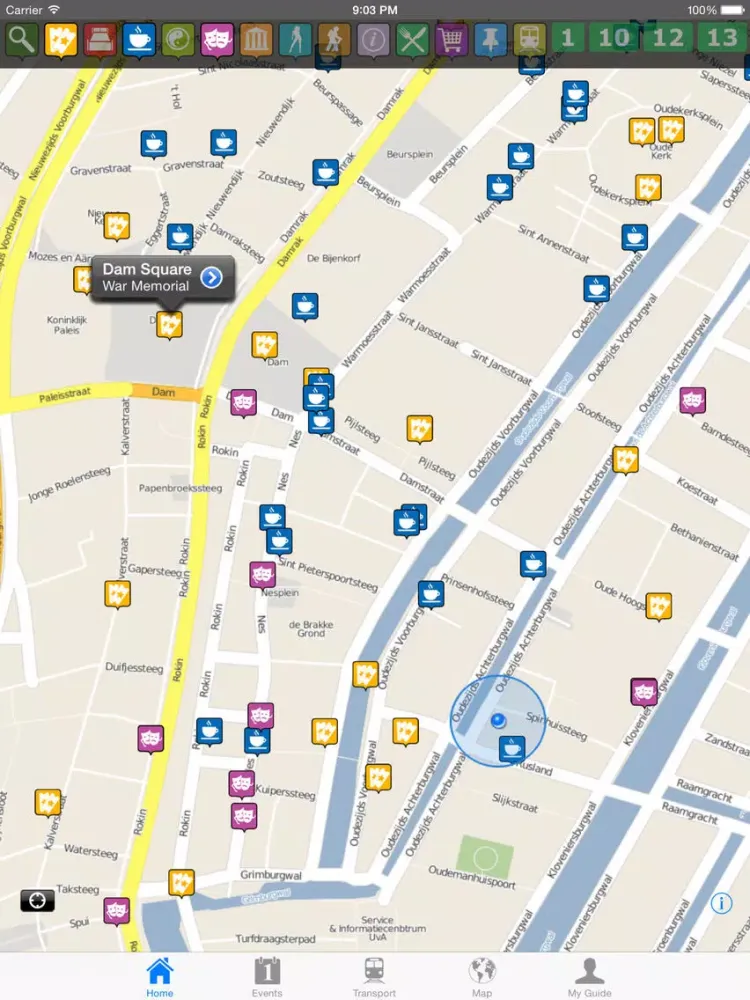 Ảnh chụp màn hình của Amsterdam Travel Guide Offline iPad 