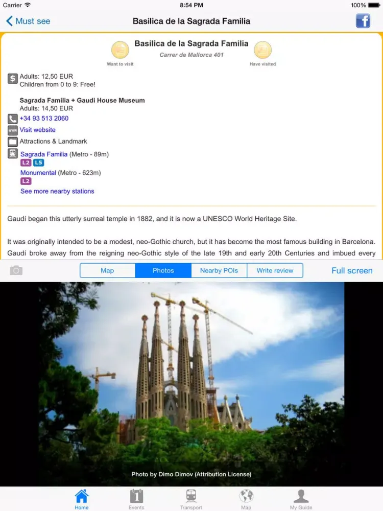 Capturas de tela do Barcelona Travel Guide Offline iPad 